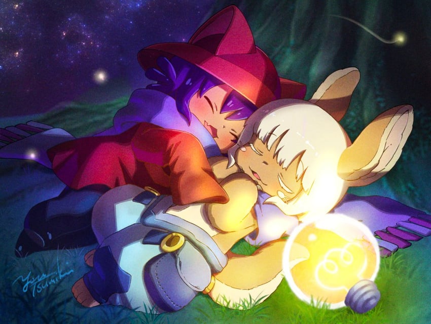 nanachi and niko (made in abyss and 1 more) drawn by tsumiki_yuu