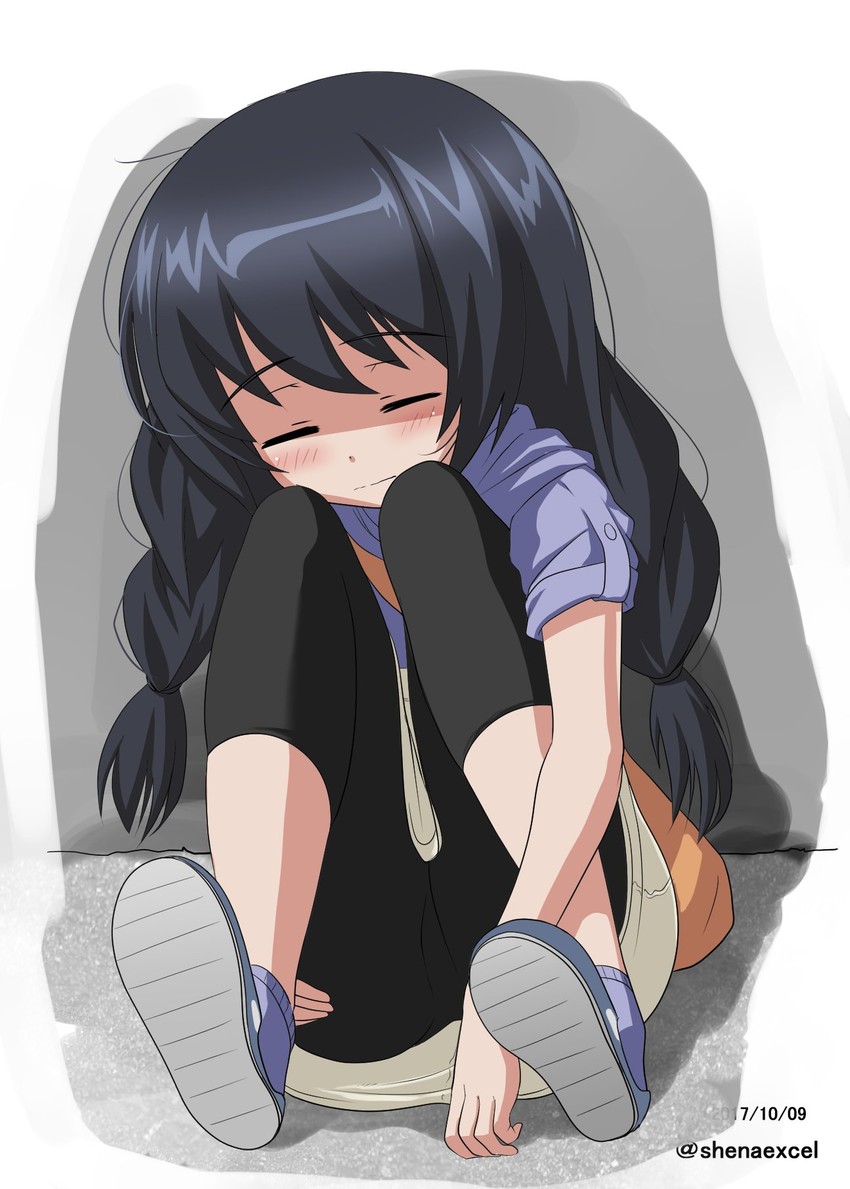reizei mako (girls und panzer) drawn by shiina_excel
