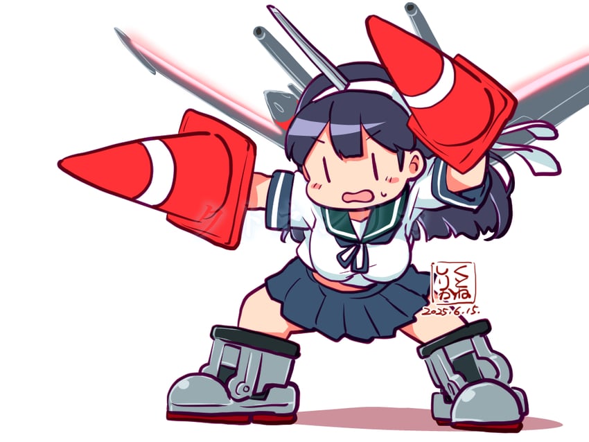 ushio and z'gok (kantai collection and 3 more) drawn by kutone_shirika