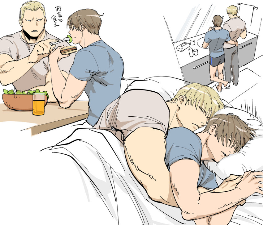 leon s. kennedy and jack krauser (resident evil and 1 more) drawn by tatsumi_(psmhbpiuczn)