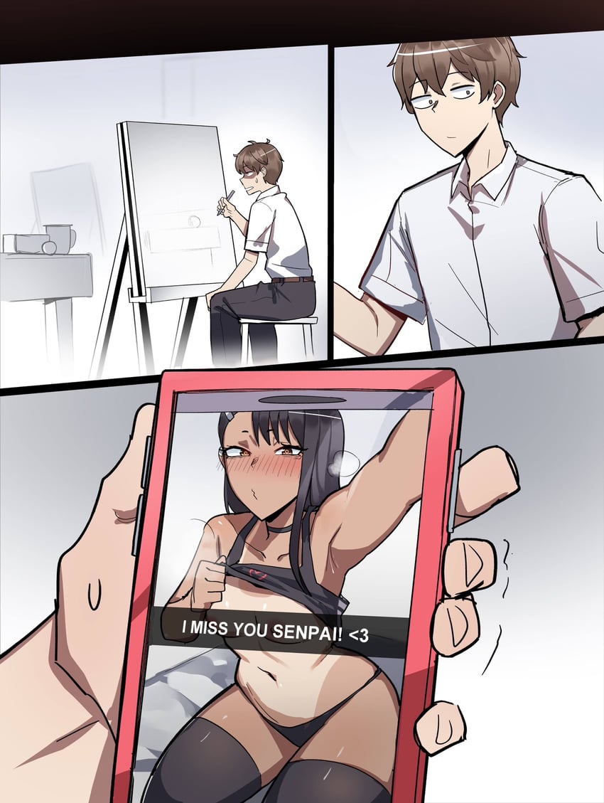 nagatoro hayase and hachiouji naoto (ijiranaide nagatoro-san) drawn by ti_keep