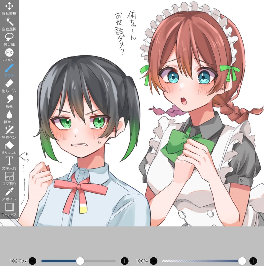takasaki yu and emma verde (love live! and 1 more) drawn by osora_dao