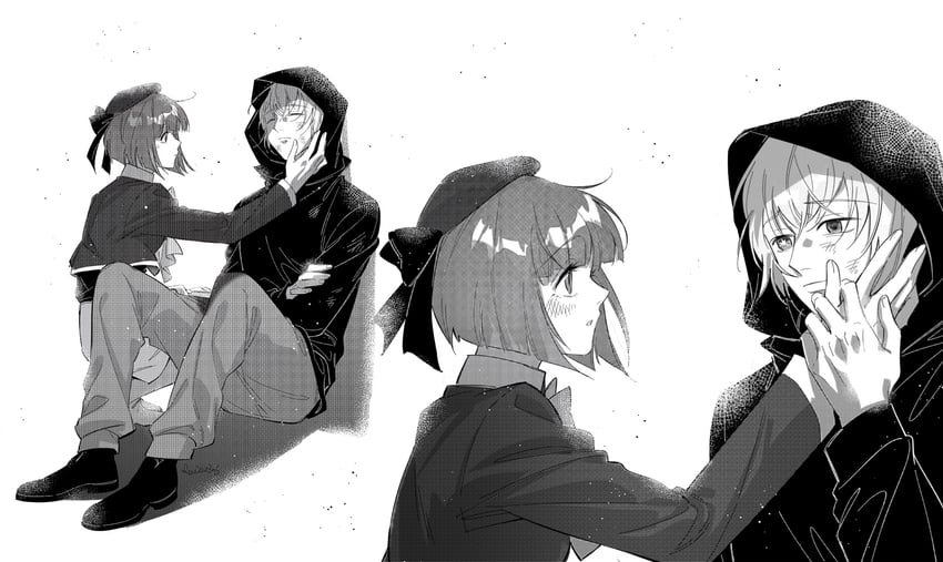 arima kana and hoshino aquamarine (oshi no ko) drawn by anamnesis123