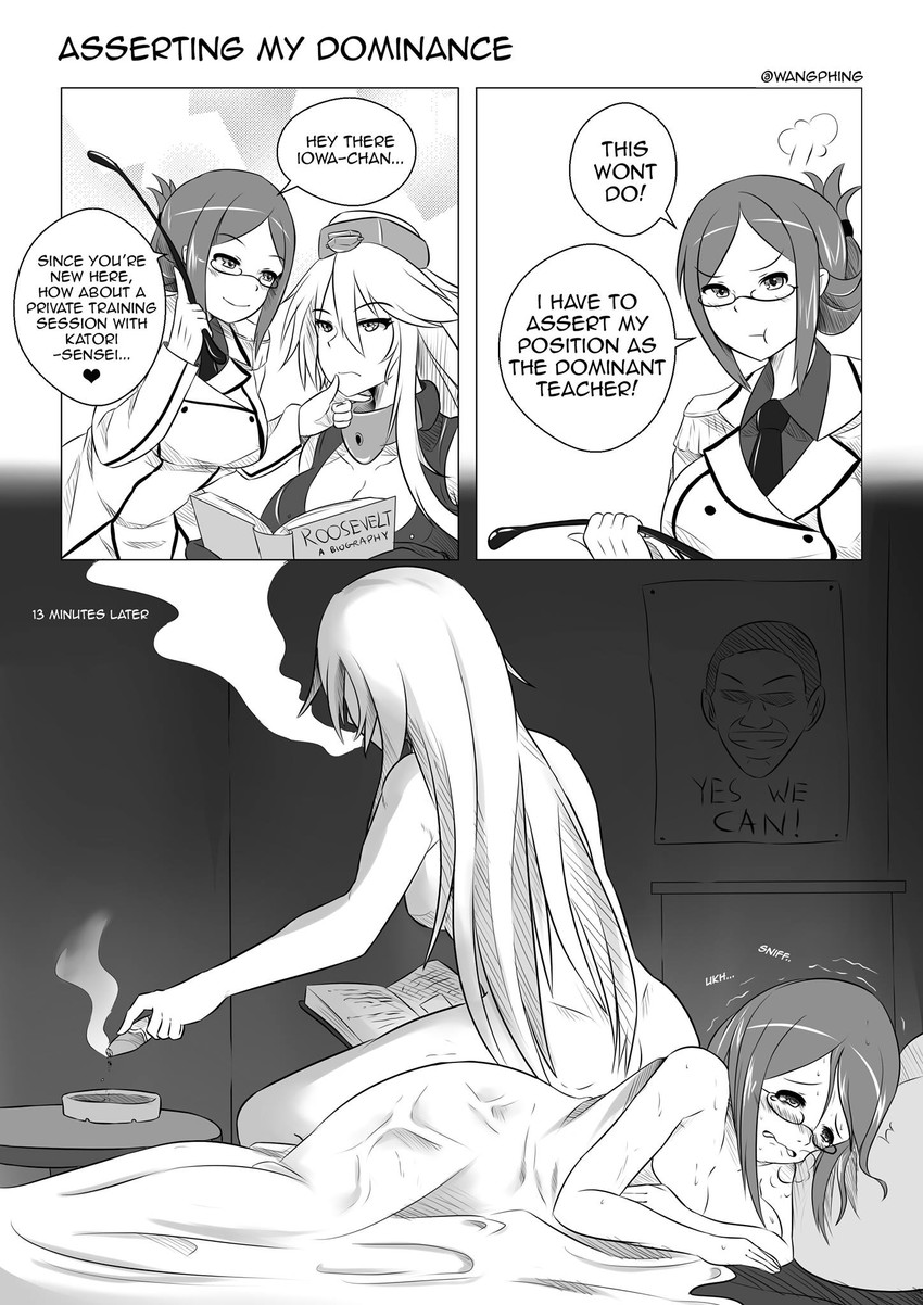 iowa, katori, and barack obama (kantai collection) drawn by wangphing
