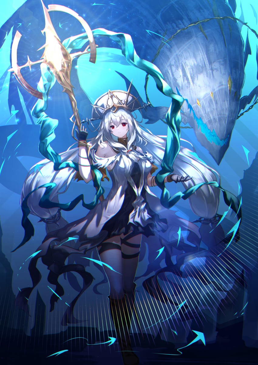 skadi and skadi the corrupting heart (arknights) drawn by myria_(7855)