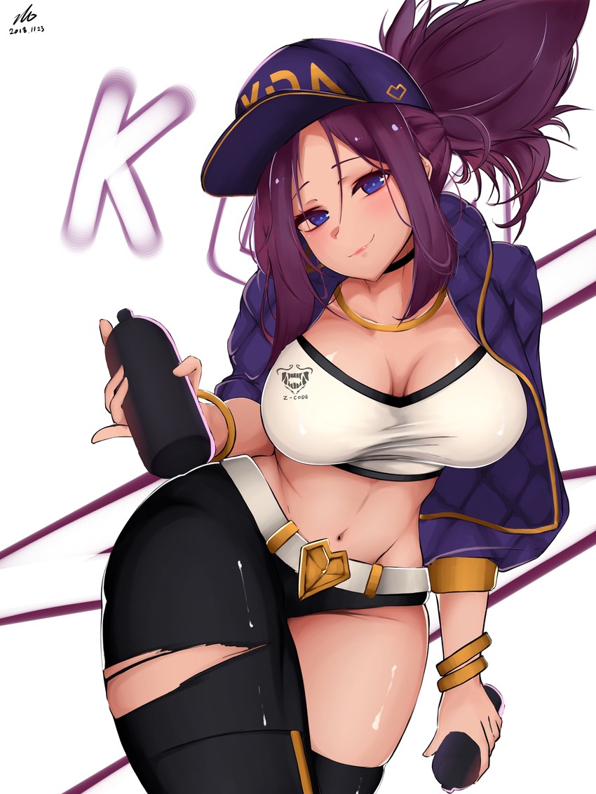 akali and k/da akali (league of legends) drawn by kirim_(kihun4070)