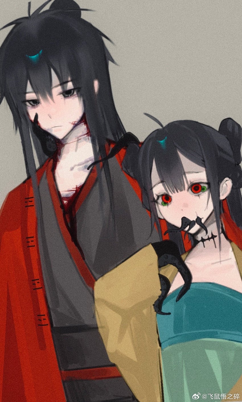 li huowang and li sui (dao gui yi xian) drawn by shigelaogutoukongle