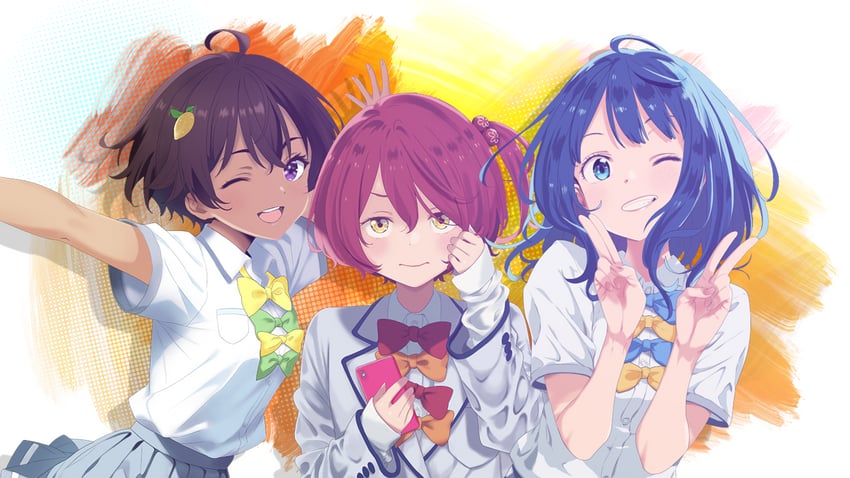 yanami anna, yakishio lemon, and komari chika (make heroine ga oo sugiru!) drawn by kuro_kotek