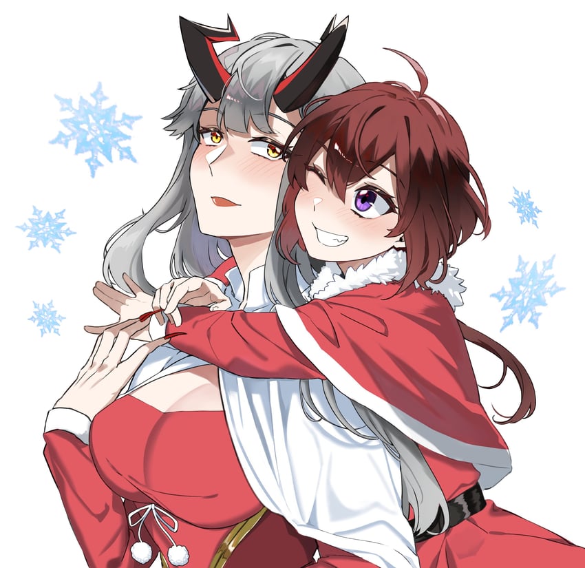 velverosa and malori crowett (mage and demon queen) drawn by color-les