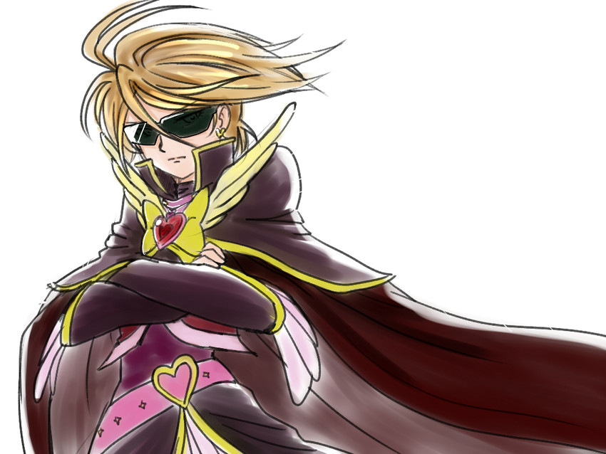 misumi nagisa, cure black, and harlock (precure and 2 more) drawn by bakusai