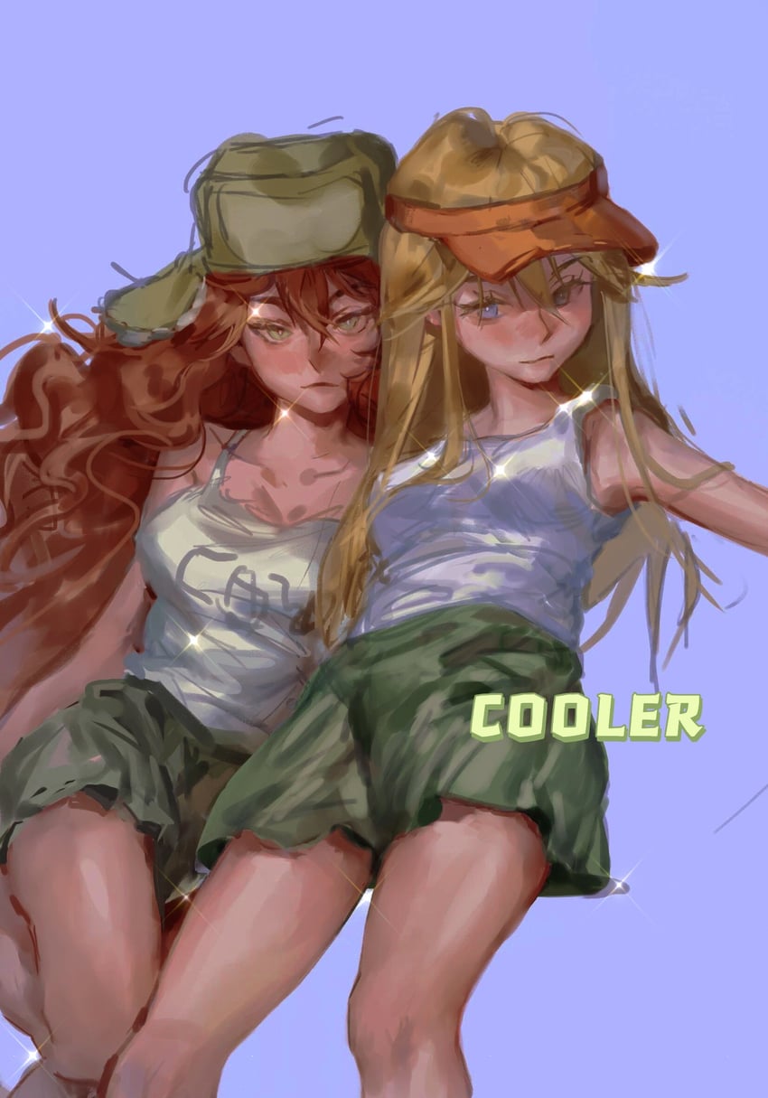 kenny mccormick and kyle broflovski (south park) drawn by wine0cellar