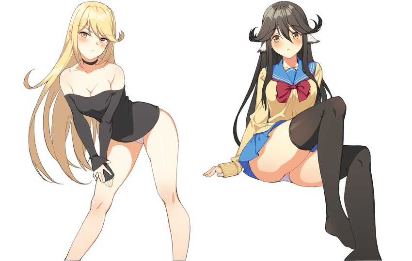 mythra and aruruu (xenoblade chronicles and 3 more) drawn by goumudan