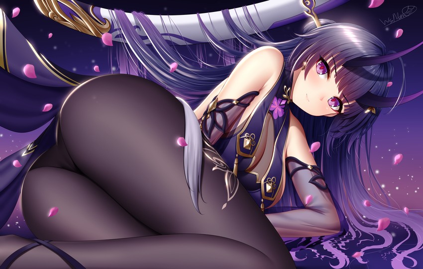 raiden mei (honkai and 1 more) drawn by wsman