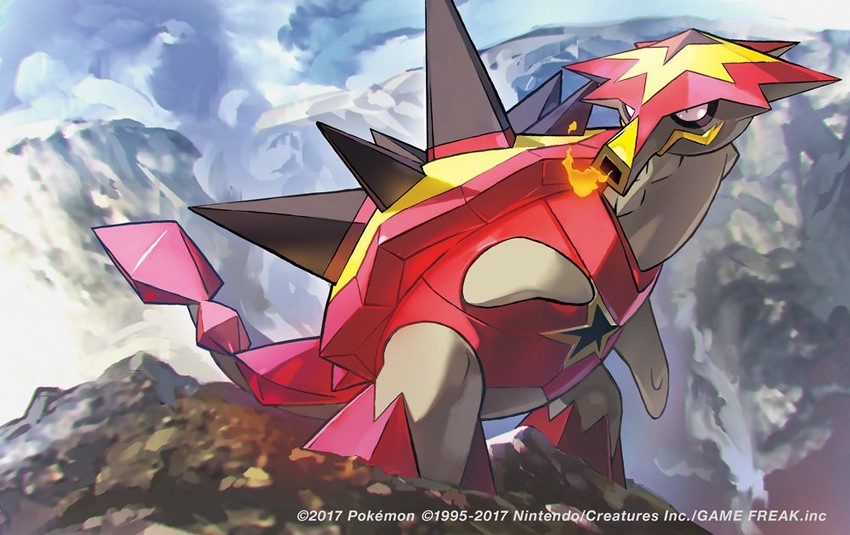 turtonator (pokemon and 1 more) drawn by tokiya