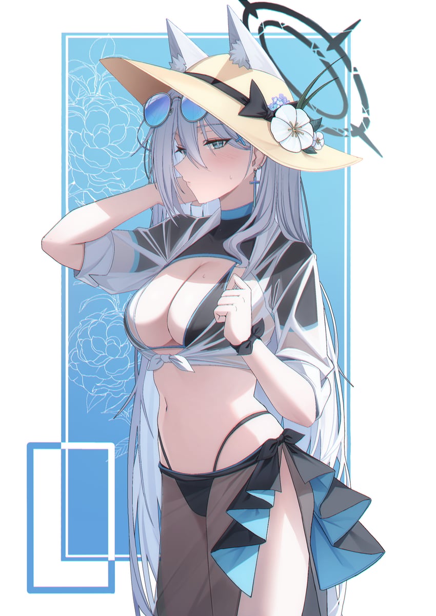 shiroko and shiroko terror (blue archive) drawn by pang-yo