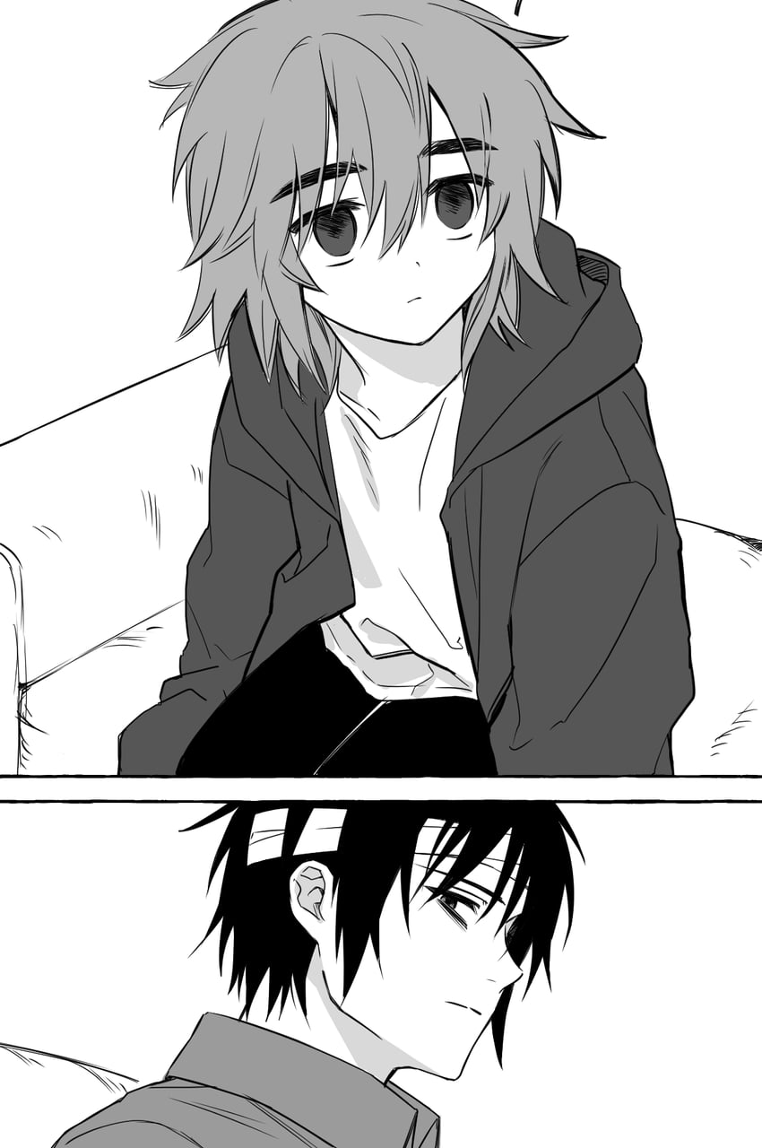 harada minoru and isoi reiji (saibou shinkyoku) drawn by linu