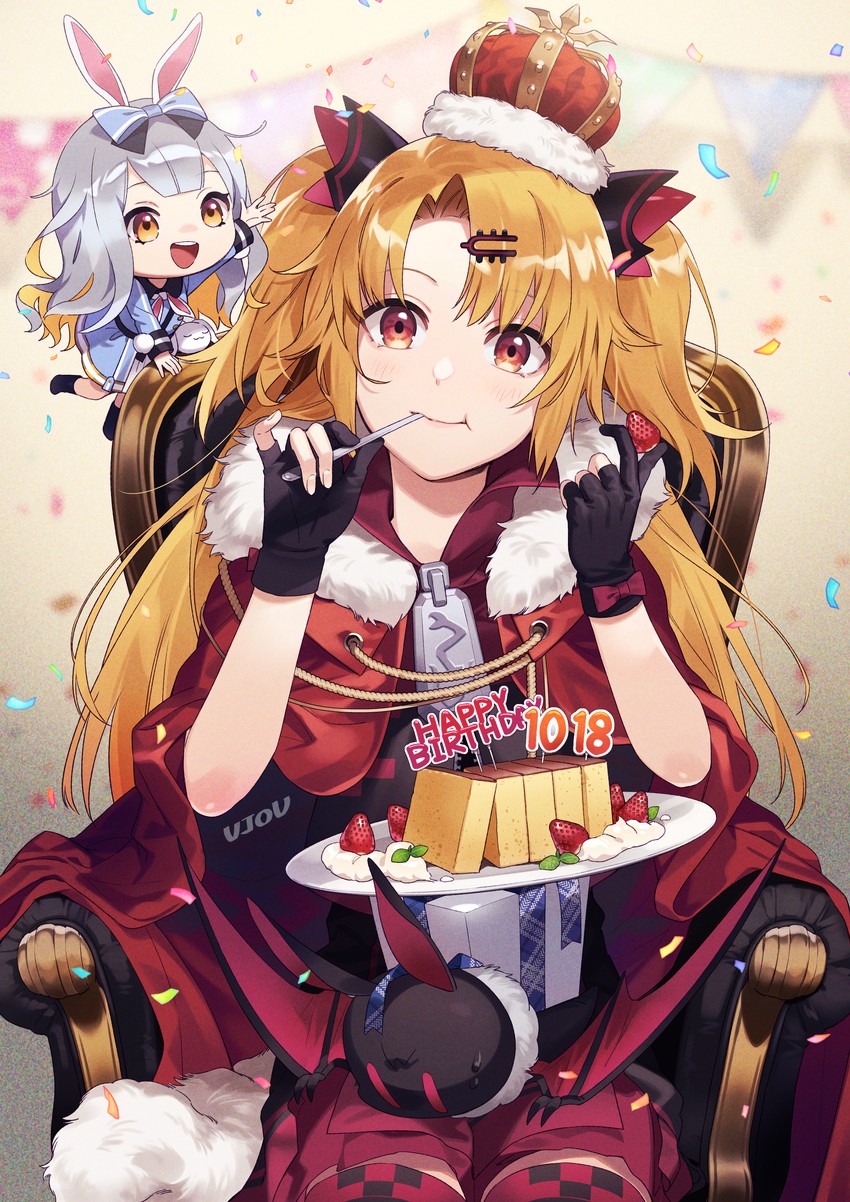 akatsuki uni, mochizuki himari, and muni (uni create) drawn by ujou