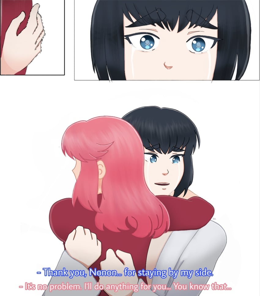 kiryuuin satsuki and jakuzure nonon (kill la kill) drawn by karinakamichi