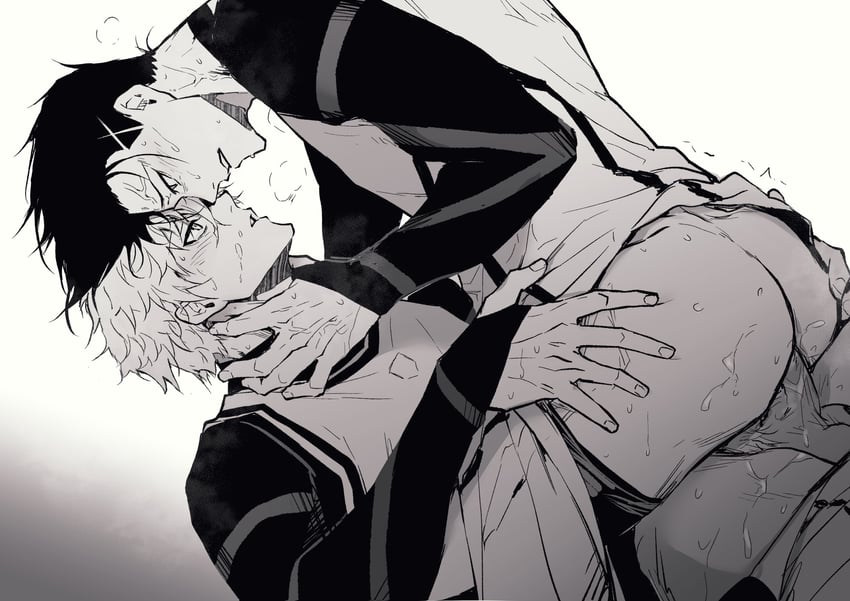 nagi seishirou and barou shouei (blue lock) drawn by chuma_a_a