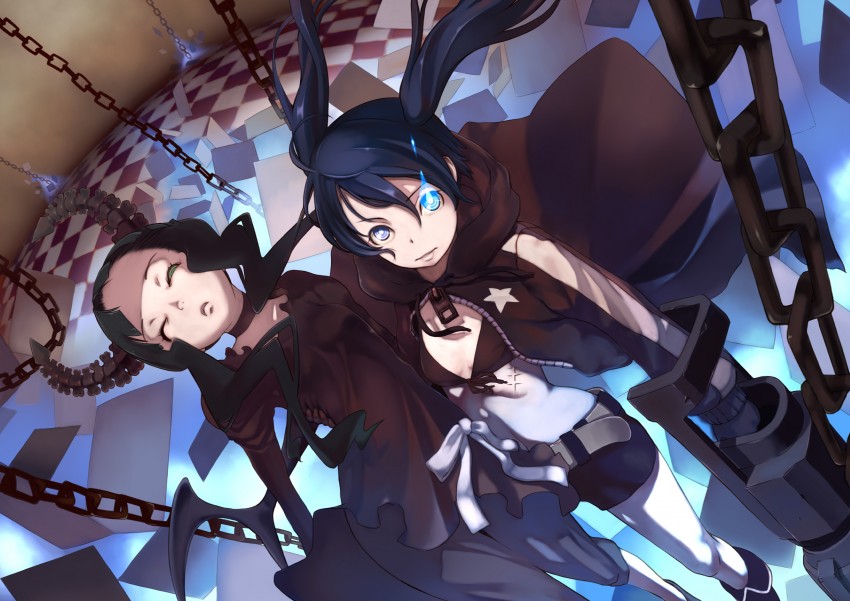 black rock shooter and dead master (black rock shooter) drawn by utu