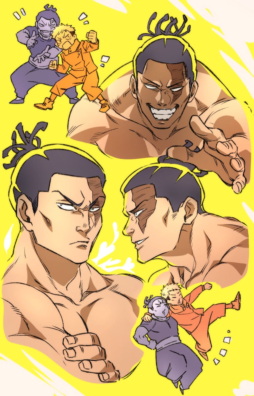 itadori yuuji and toudou aoi (jujutsu kaisen) drawn by kayoko_(panchlora)