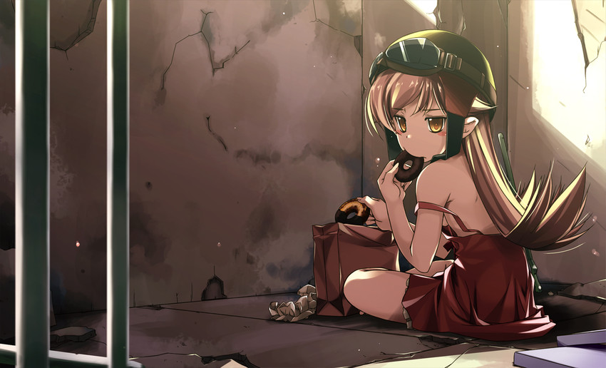 oshino shinobu (monogatari and 1 more) drawn by shikei