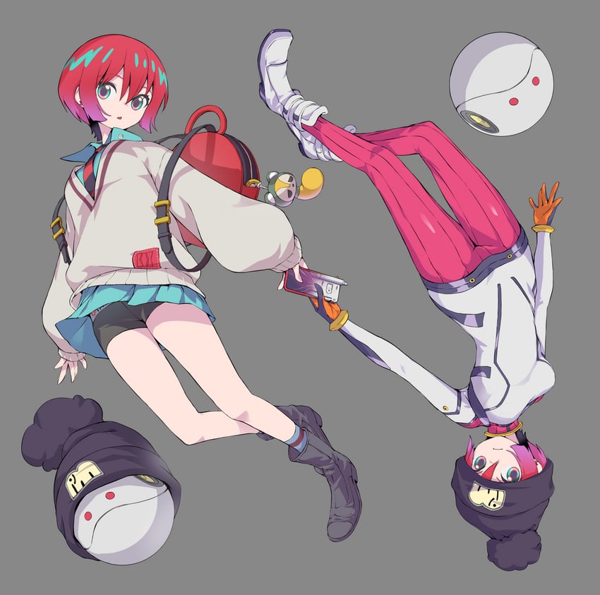 amate yuzuriha and haro (gundam and 1 more) drawn by kurosaki_yo