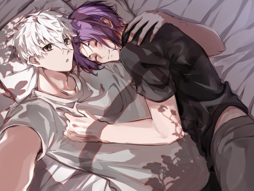 nagi seishirou and mikage reo (blue lock) drawn by yomogi_(user_rvdf7243)