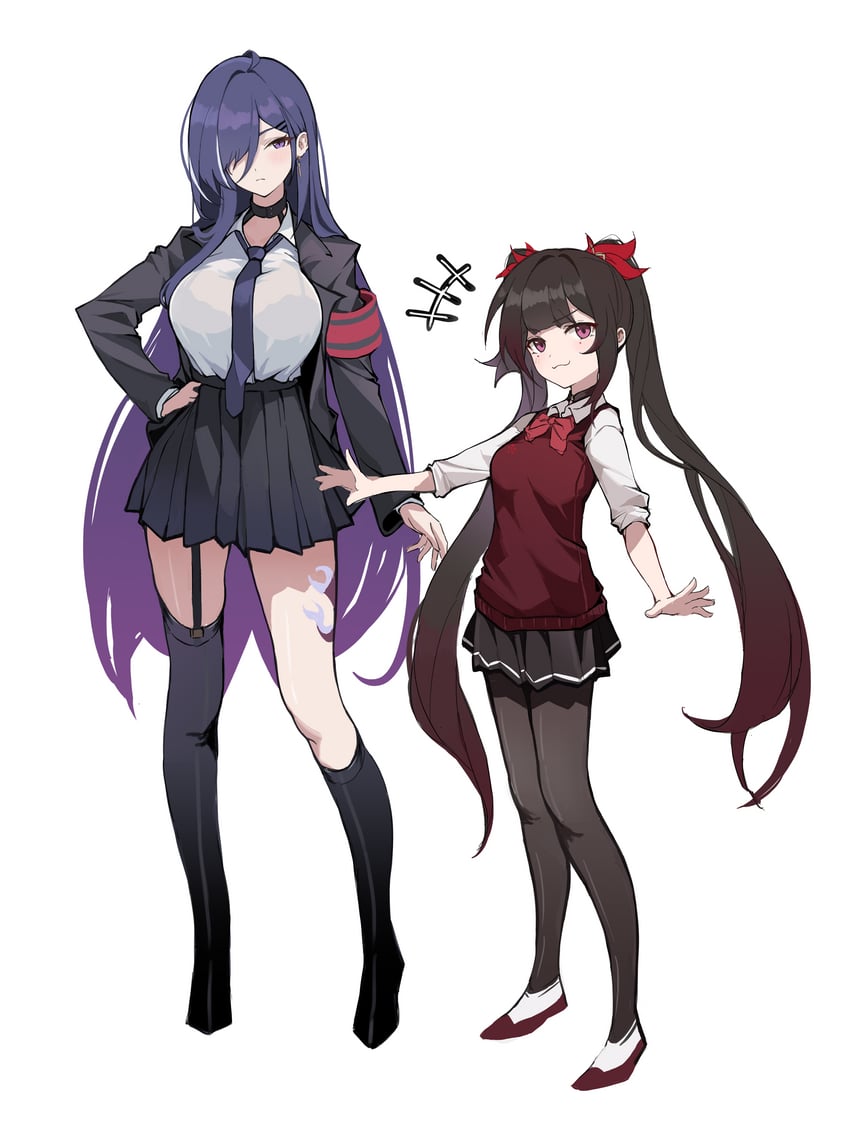 acheron and sparkle (honkai and 1 more) drawn by oxooxo666