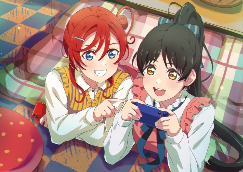hazuki ren and yoneme mei (love live! and 1 more) drawn by aozora_aoi