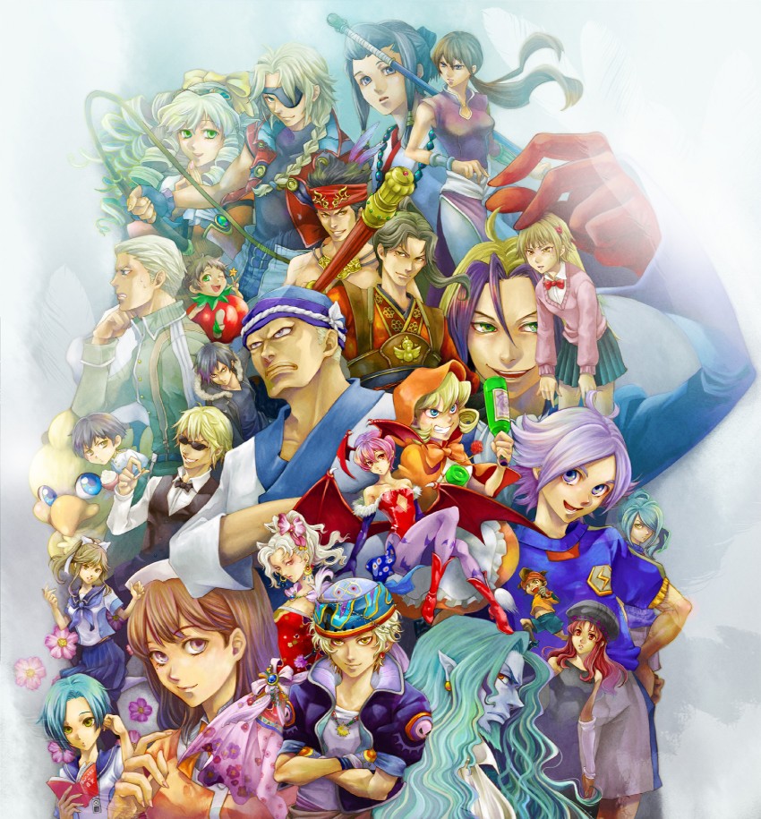 lilith, terra branford, japan, anegasaki nene, orihara izaya, and 21 more (final fantasy and 12 more) drawn by yoshii_kyoko