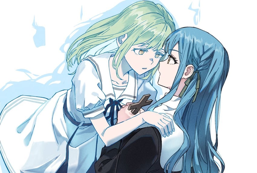 togawa sakiko and wakaba mutsumi (bang dream! and 1 more) drawn by akni