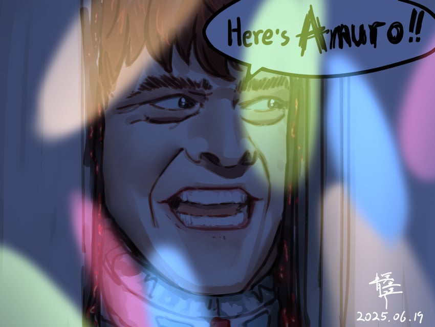 amuro ray and jack torrance (gundam and 3 more) drawn by qingmingtongzi