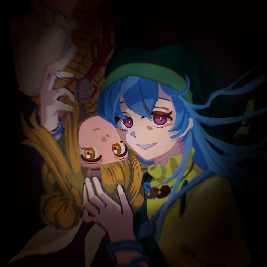 haniyasushin keiki and joutouguu mayumi (touhou) drawn by silent_siren