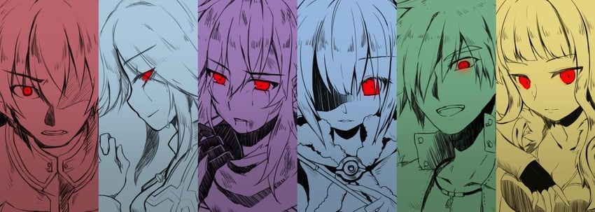 high priest, high wizard, assassin cross, lord knight, sniper, and 6 more (ragnarok online) drawn by miya_(chocolate_holic)