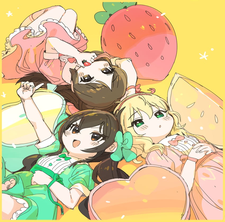 tachibana arisu, sakurai momoka, and matoba risa (idolmaster and 1 more) drawn by spawnfoxy