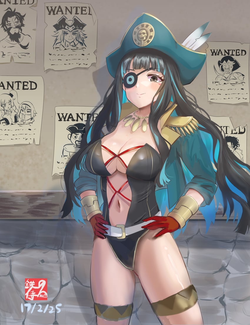 tenochtitlan, francis drake, edward teach, anne bonny, mary read, and 2 more (fate and 1 more) drawn by tetsu_no_samurai