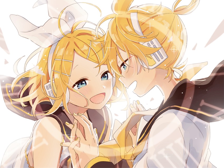 kagamine rin and kagamine len (vocaloid) drawn by suzumi_(fallxalice)