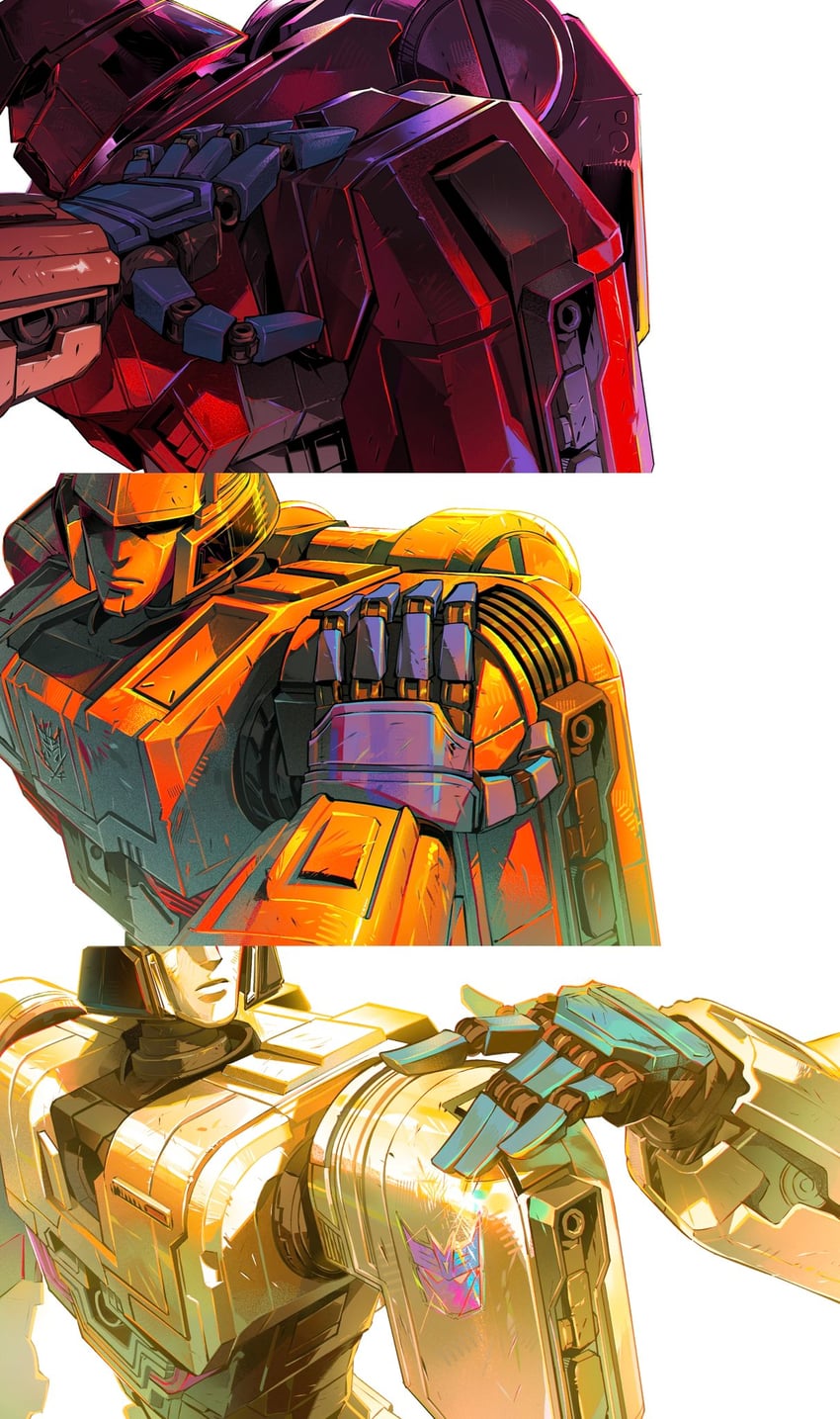 megatron, orion pax, d-16, and megatronus (transformers and 1 more) drawn by juicer113