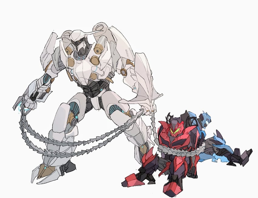 ksi stinger, ksi sentry, and ksi boss (transformers and 1 more) drawn by hinomoto_gen