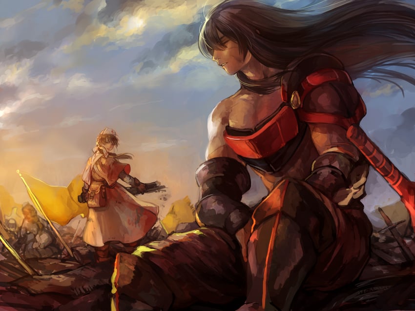 yae yamabuki (pixiv fantasia and 1 more) drawn by akaneko_(redakanekocat)