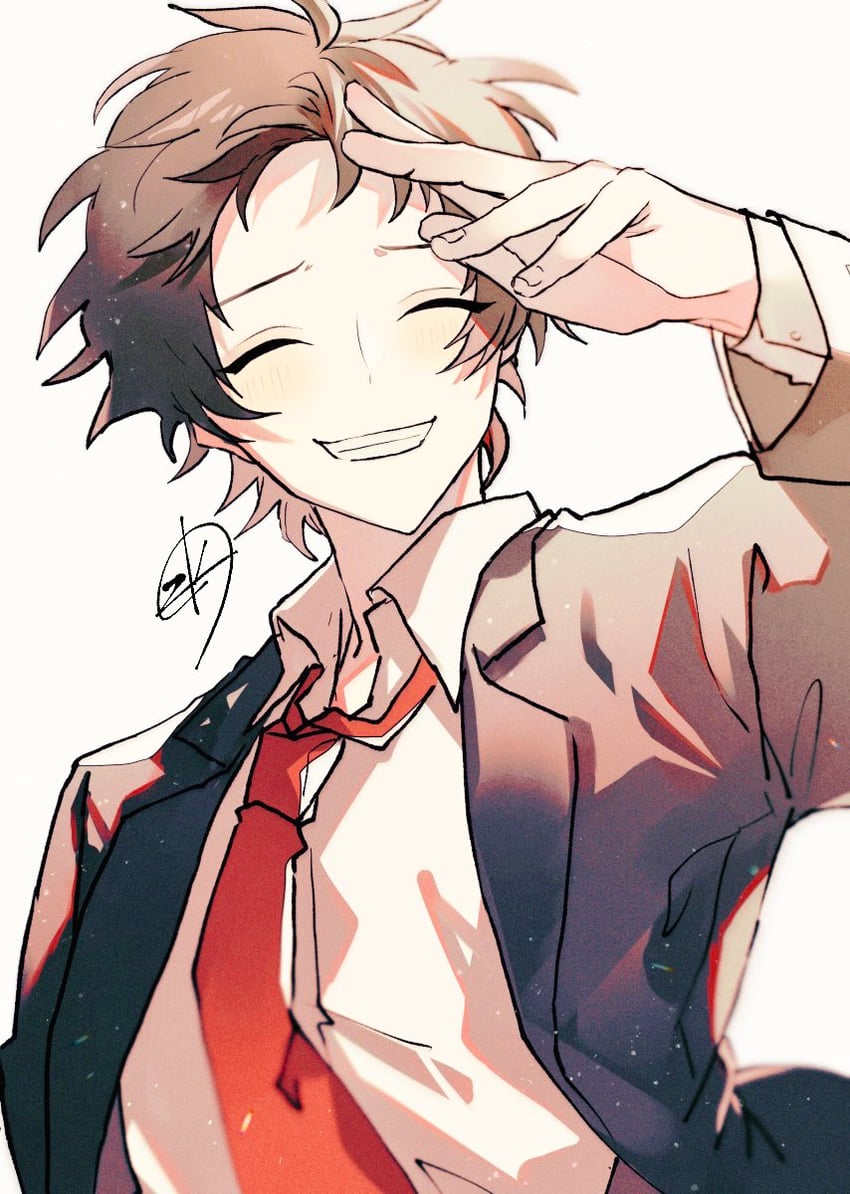 adachi tooru (persona and 1 more) drawn by zeka_(skzk_cm)