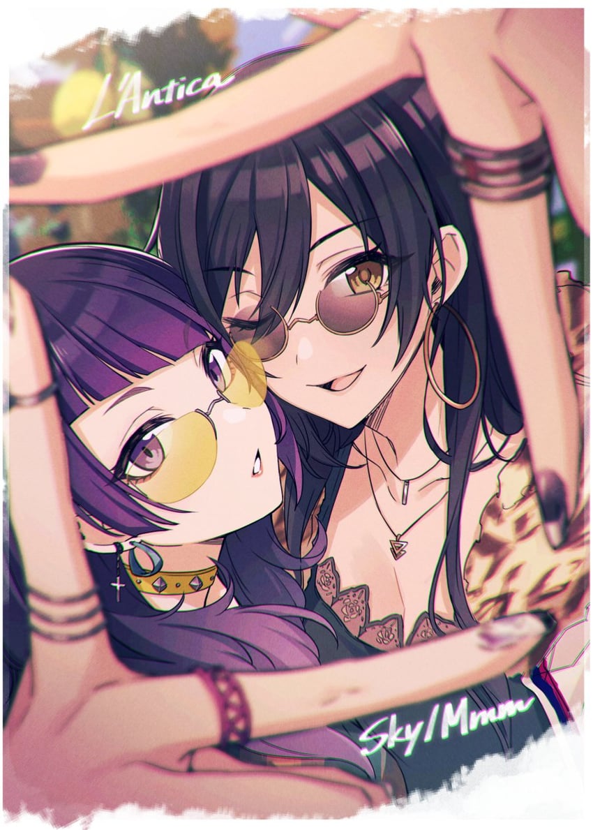 shirase sakuya and tanaka mamimi (idolmaster and 1 more) drawn by tomari_(veryberry00)