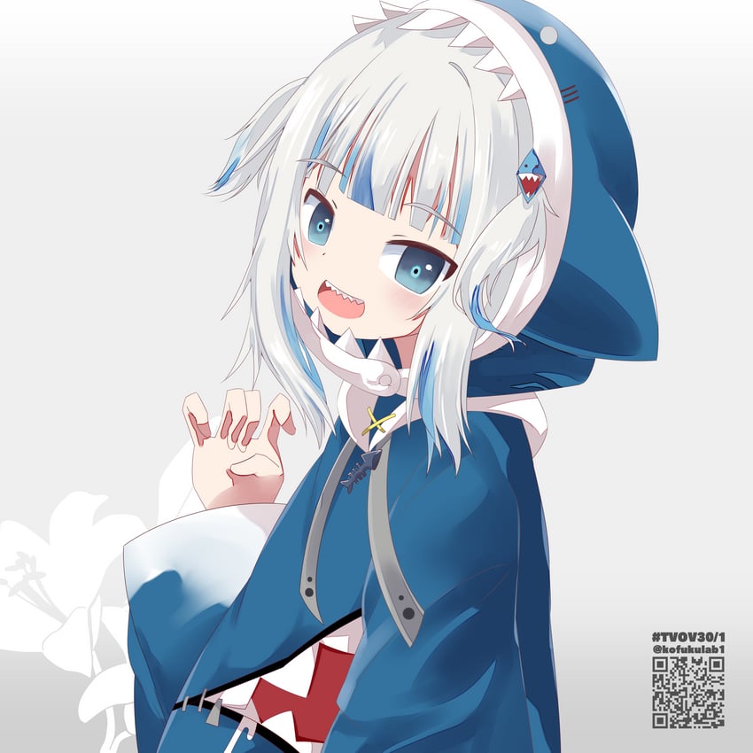 gawr gura (hololive and 1 more) drawn by yamaguchi_shinnosuke