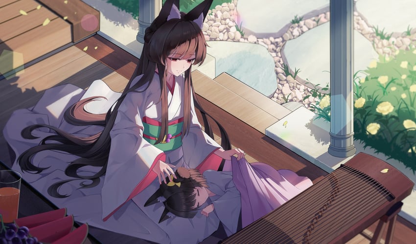 hoshimi miyabi and miyabi's mother (zenless zone zero) drawn by wan_huaxi