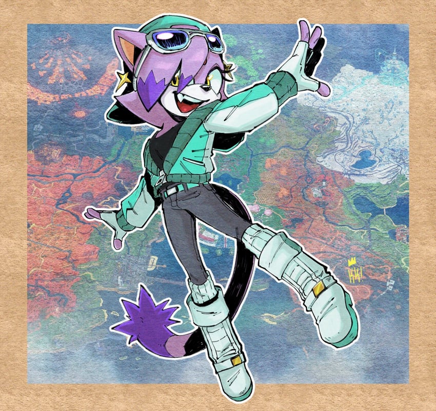 rosalina and blaze the cat (mario and 3 more) drawn by kryptiq_kreachur
