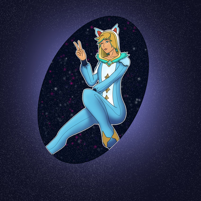 ezreal and star guardian ezreal (league of legends) drawn by shamashio