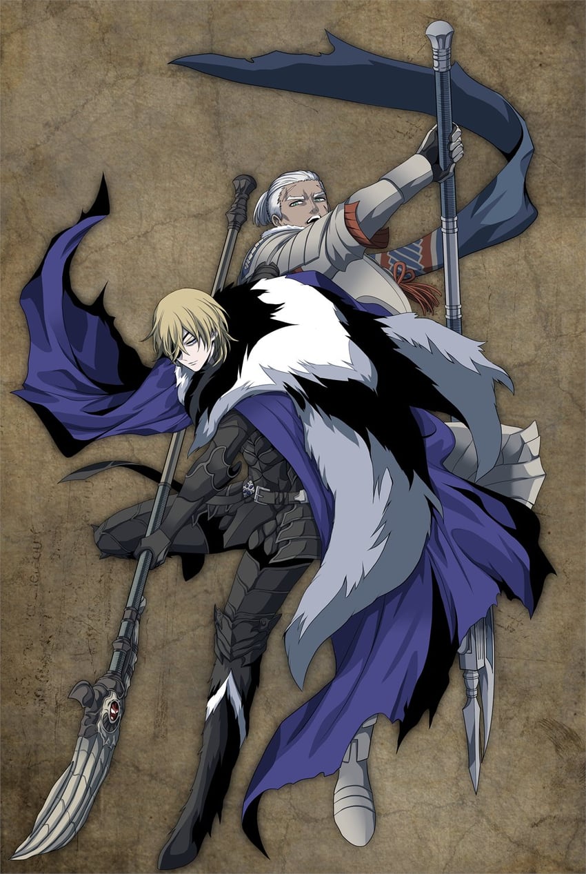 dimitri alexandre blaiddyd and dedue molinaro (fire emblem and 1 more) drawn by megubiru