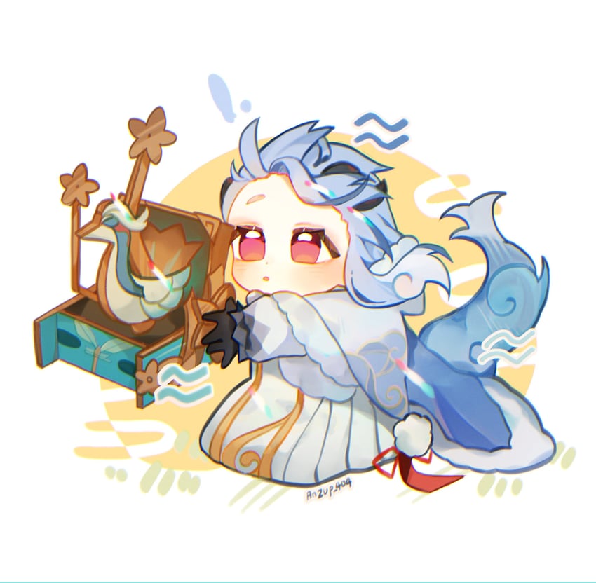 ganyu, xianyun, and cloud retainer (genshin impact) drawn by anzup_404
