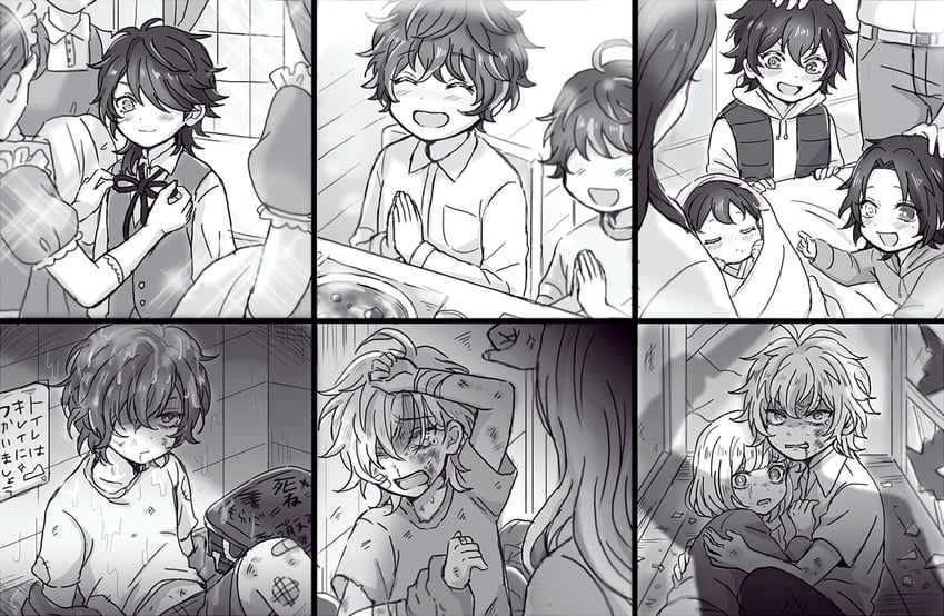yamada ichiro, kannonzaka doppo, aohitsugi samatoki, arisugawa dice, yamada saburo, and 5 more (hypnosis mic) drawn by 122345